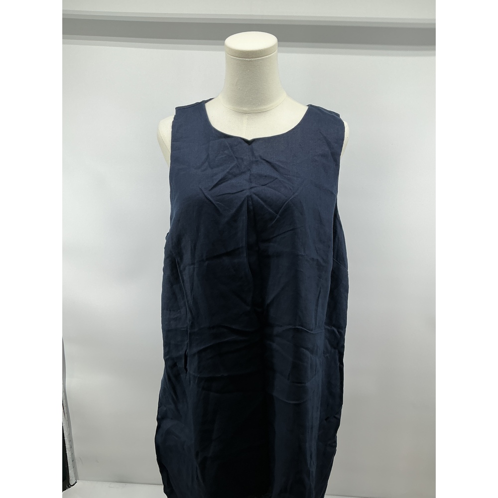 100% European Linen Tank Mini Dress